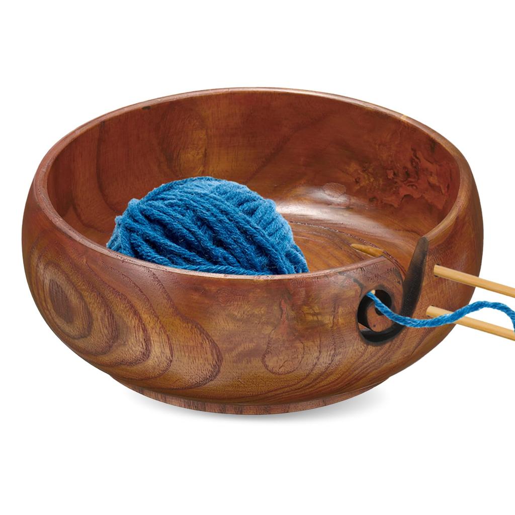 YOKIVE Crochet Bamboo Yarn Gift for and Bowl, Mothers, Grandmothers, Women, 7.1"x3"