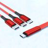Multi USB Type C Charging Cable 5V 2A, 3-in-1 Type C Charger Cord with 3 USB-C Port for Cell Phones/Tablets