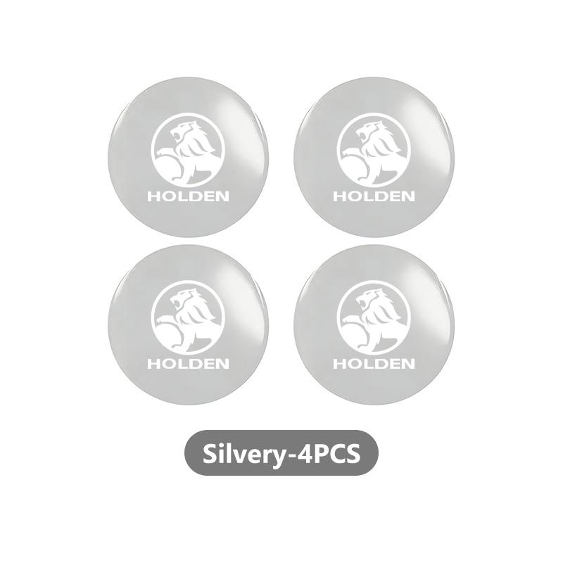 For Holden 4pcs 3D Car Logo Wheel Center Hub Cap Dust-proof Badge Sticker Colorado Captiva Commodor VT VX VU VY VZ HSV Astra