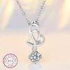 925 Sterling Silver Necklace Pendant High Quality Heart Fashion Jewelry Chains For Women Men Wedding Birthday Party Gift