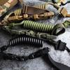 Outdoor Anti-Lost Tactical Spring Lanyard Keychain