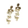 French Romantic Metal Flower Dangle Earrings: Light Luxury, High-End, and Fashionably Unique for Women