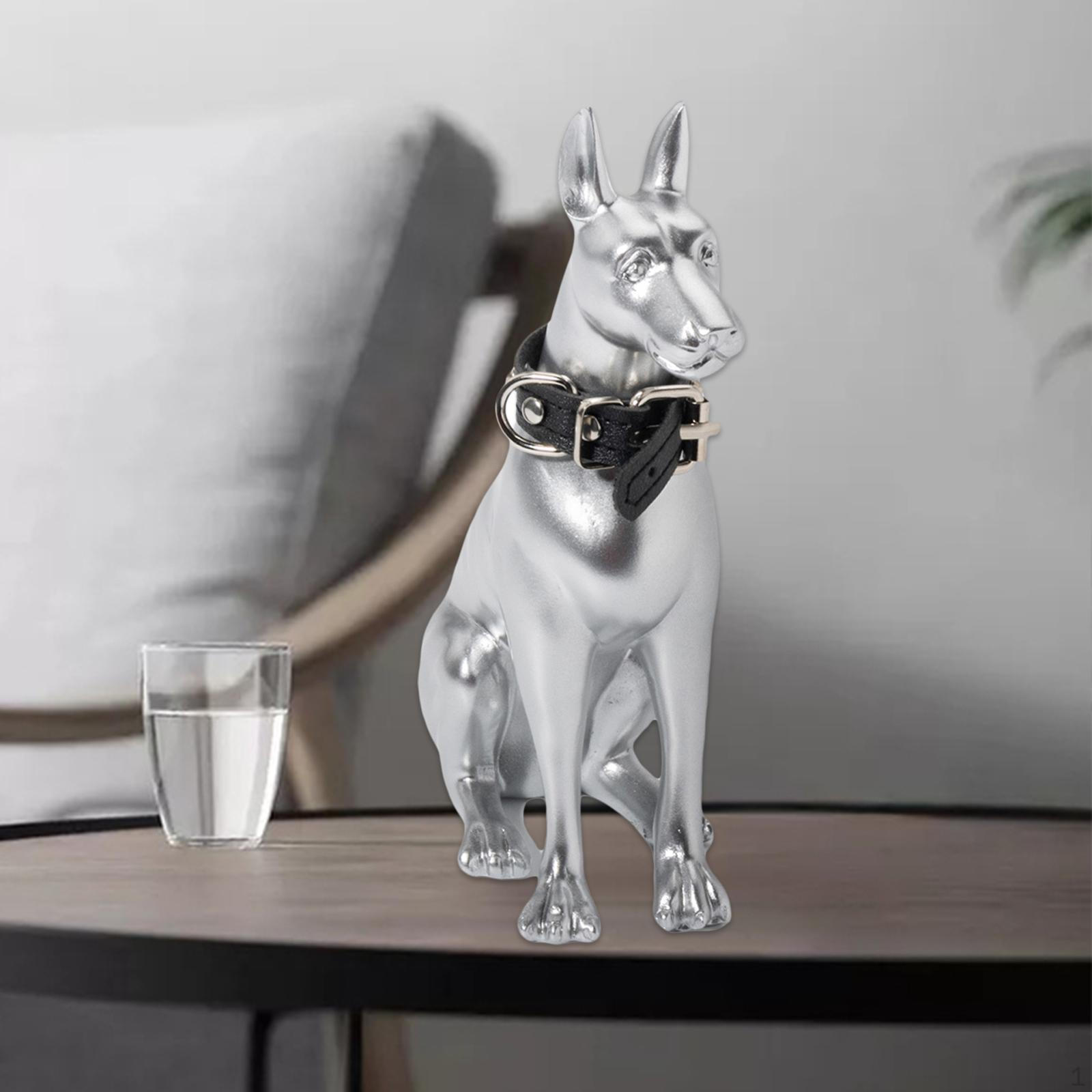 

Статуя собаки, фигурка из смолы, забавный гном, художественный орнамент, скульптура для офиса, Рождества, дня рождения, ТВ-подставка