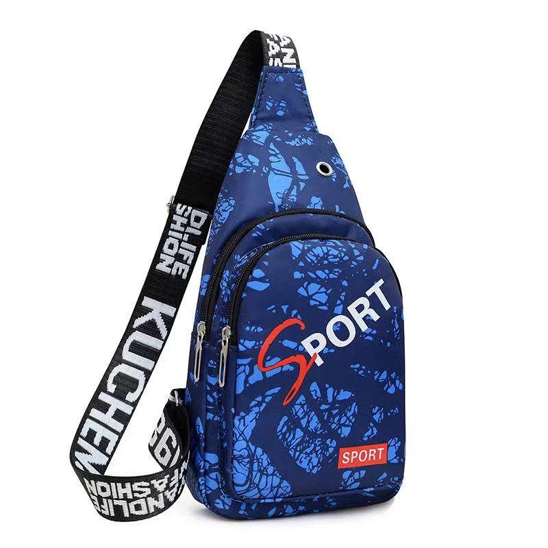 

Bag 2024 New Arrival Fashion Men and Women Messenger Bags Easiest for Match Cross-Shoulder Bag Short Trip Minimalist Waterproof Slanted Chest Bag GX1029 Blue