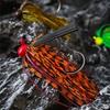 5pcs Skirt Beard Fishing Lures  Weedless Fishing Lure Swim Jig Head Artificial Bait for Bass Pike Swim Jig