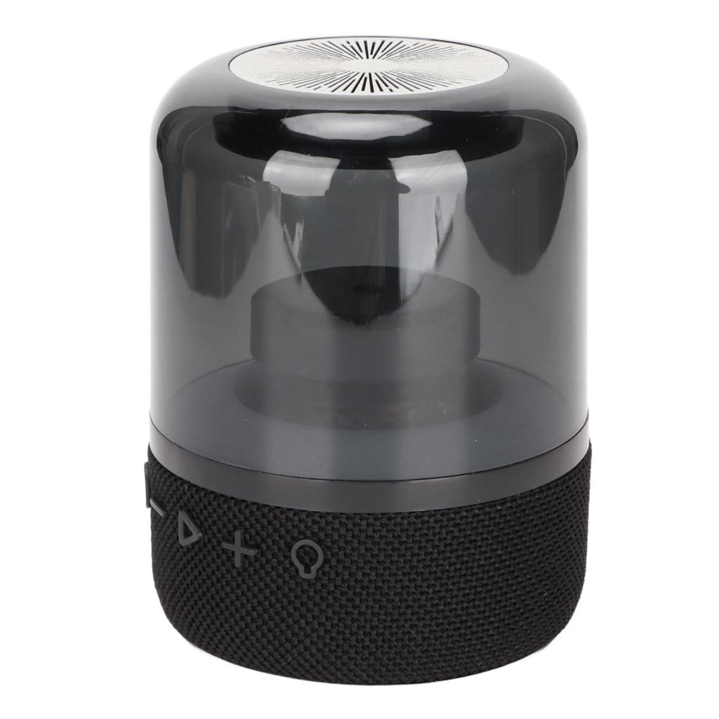 Colorful Glass Speaker Portable Stereo Sound Wireless Bluetooth Speaker with 3 Light Modes for Home Outdoors Travel