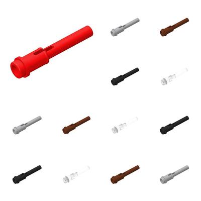 50pcs 61184 Pin 1/2 2L Bar Extension Flick Missile Brick Collections Modular GBC Toy For Technical MOC DIY Building Block Compat