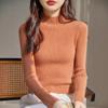 Bottom Shirt Women's Autumn and Winter Half-high Neck Sweater Slim Knitted Long-sleeved Tops