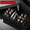 Creative Gold Plated Animal Head Glass Wine Glass Craft Gift Wine Dispenser Vodka Zodiac Wine Glass Set Fine Art Home Decoration