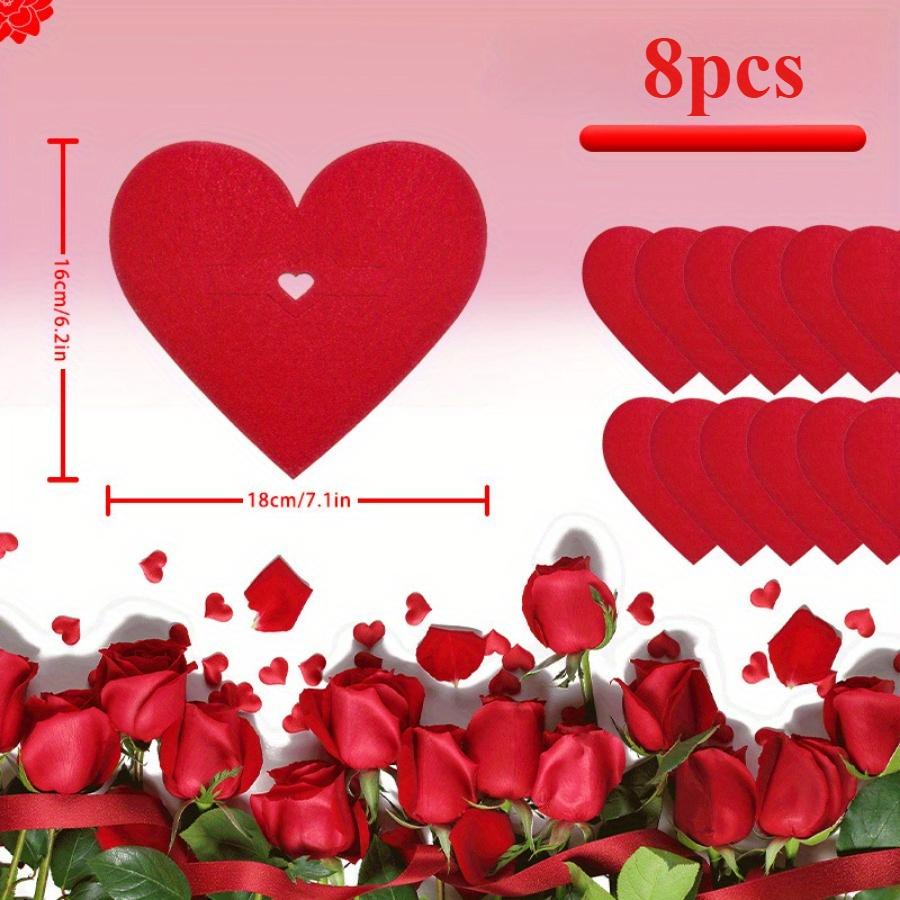 

8pcs Heart-Shaped Cutlery Holder Placemats, Hand Wash Only, for Romantic Table Decor Wedding supplies, event party supplies S