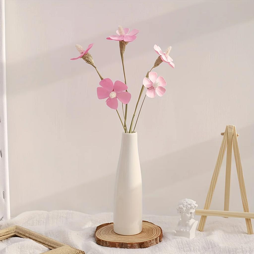 1pc-Nordic Plastic Vase Simple Small Fresh Flower Pot Storage Bottle for Flowers Living Room Modern Home Decorations Ornaments