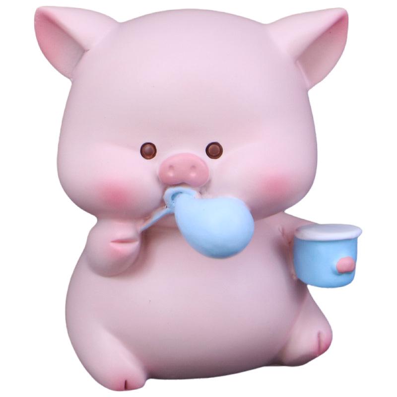Creative Pig Car Ornament - Cute Car Console & Desktop Decoration