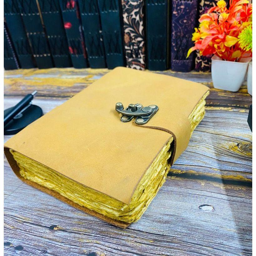 Leather Journal Notebook -Sketchbook  journal Diary Writing journal handmade rustic paper