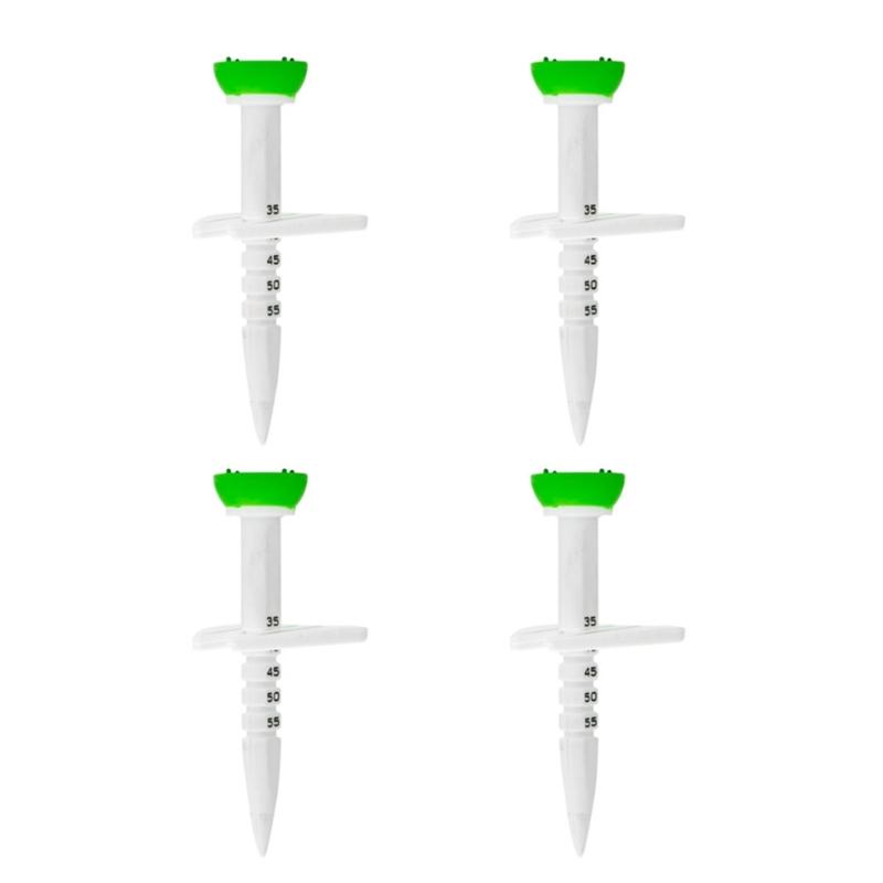 4pcs Plastic Golf Tees Height Adjustable Ball Tees Stable Golf Training Ball Tees Stand for Golfers Practice Accessories