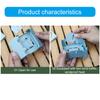 Thickened Camping Stove Solid Fuel Stove for Hiking Camping Picnics Foldable Solid Alcohol Stove with Wind Deflector