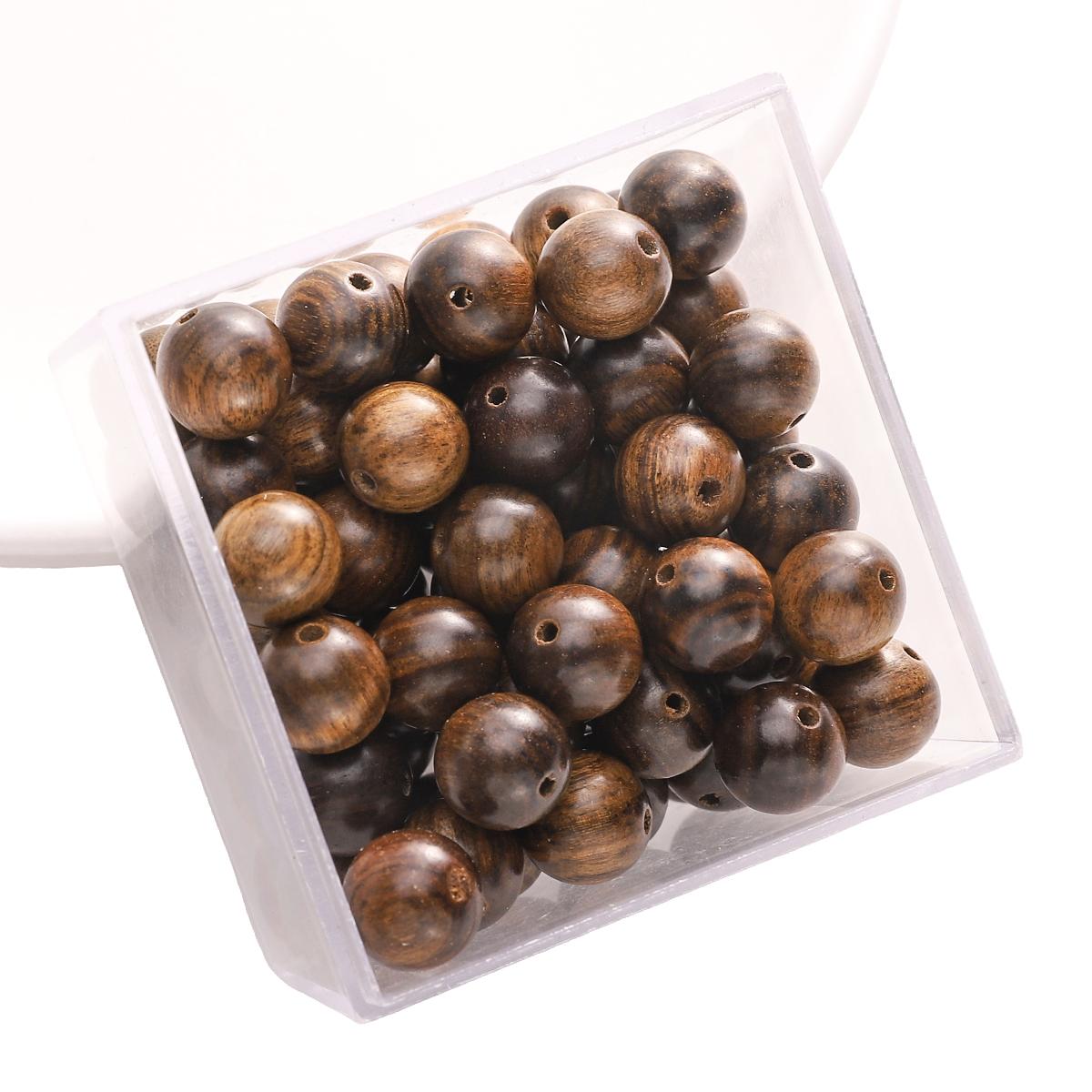 

30 шт. Деревянные круглые бусины для изготовления ожерелий, браслетов и ювелирных изделий своими руками 02