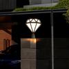 Super Bright LED Diamond Post Cap Light - Waterproof Outdoor Garden & Courtyard Lamp
