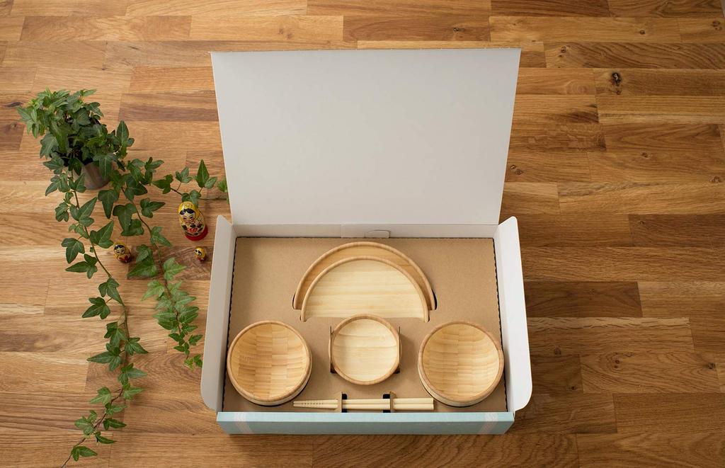 First Meal Made In Natural Dishwasher Modern Type Agney 6-piece Set, Japan, Bamboo, Safe,