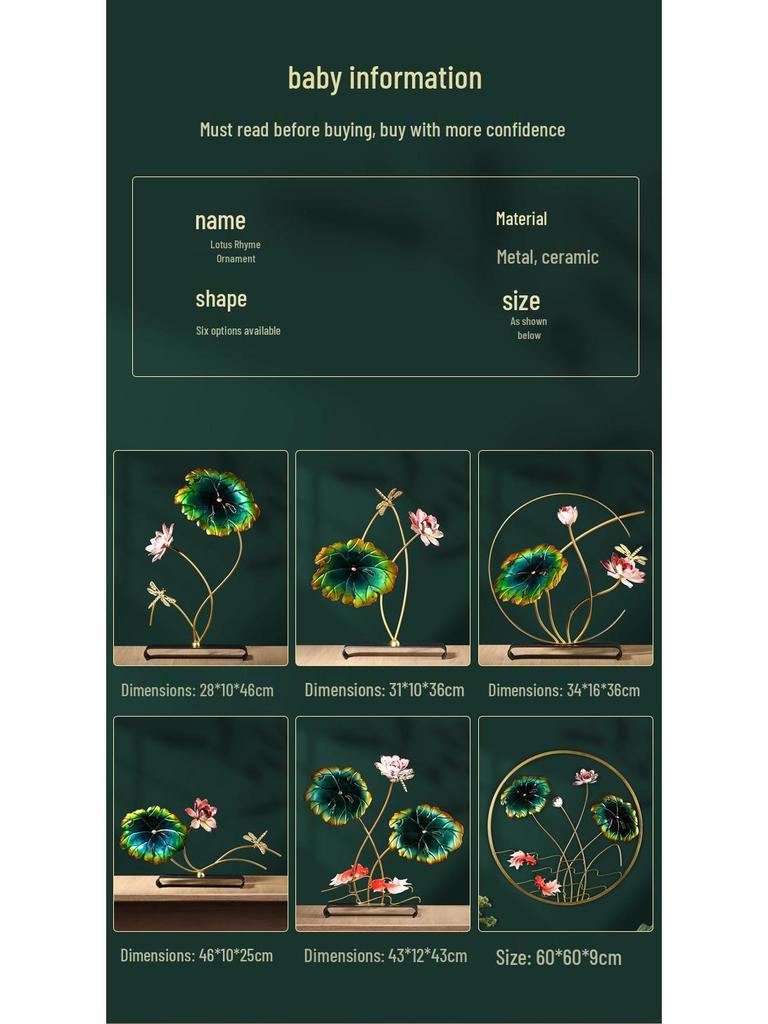 Lotus Dragonfly Crafts Ornaments: Home & Office Décor, Wedding & Housewarming Gift