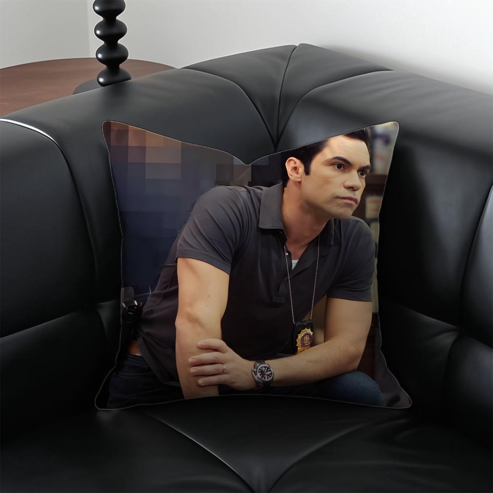 N-Nick Amaro Pillow Law & Order Character Cushion Cover Pillow Case Anti-Dustmite Invisible Zipper Silky Plush Cushion