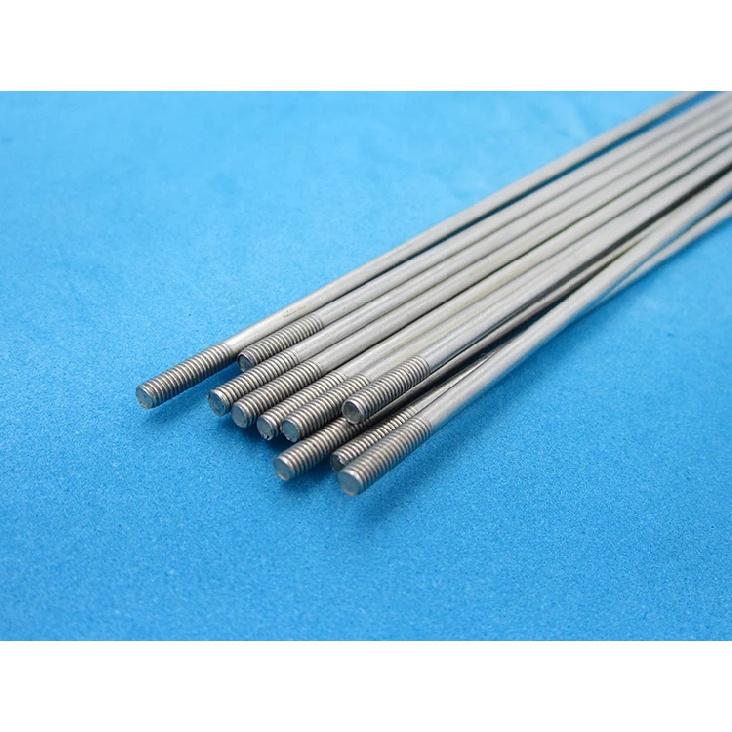 10PCS M2 M3 Stainless Steel Threaded Tie Push Rod Servo Linkage Dia 1.8/2.6mm L300mm Shaft Pull for RC Boat/Aircraft Model