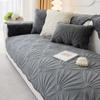 Sofa Cushion Four Seasons Universal Backrest Cloth Sofa Cushion Chenille Non-slip Solid Color Sofa Cover Cushion Cream Anti Slip
