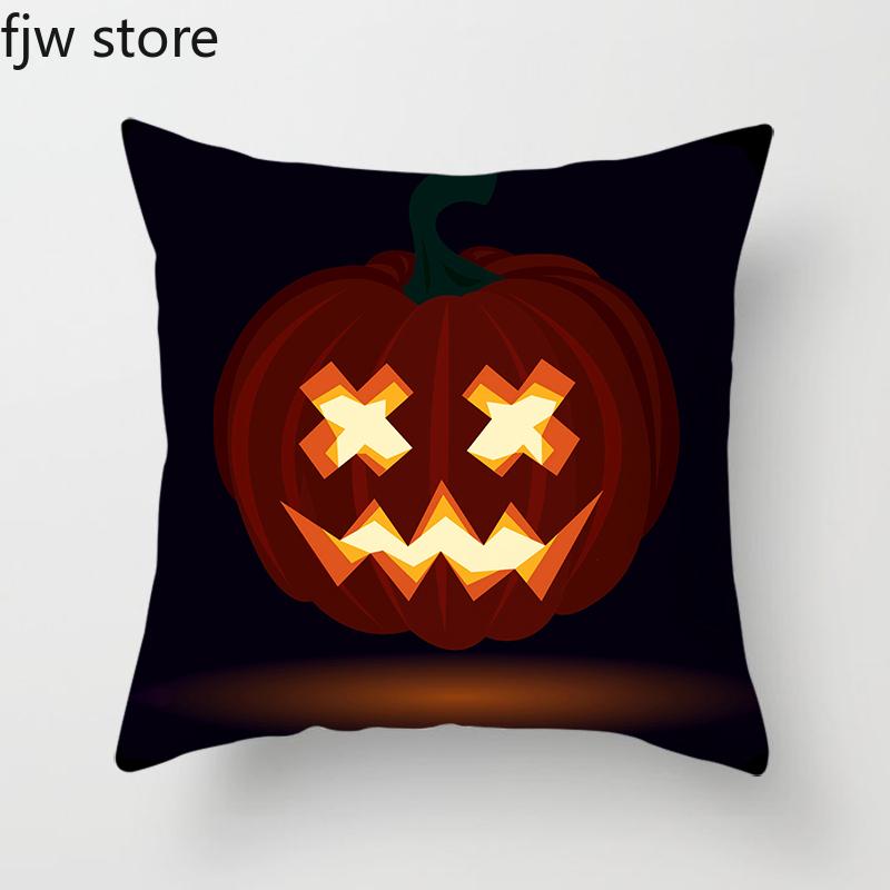 Halloween Decorative Pillowcase Home Decor Bedroom Living Room Sofa Cushion Cover Party Decoration Pumpkin Ghost Face