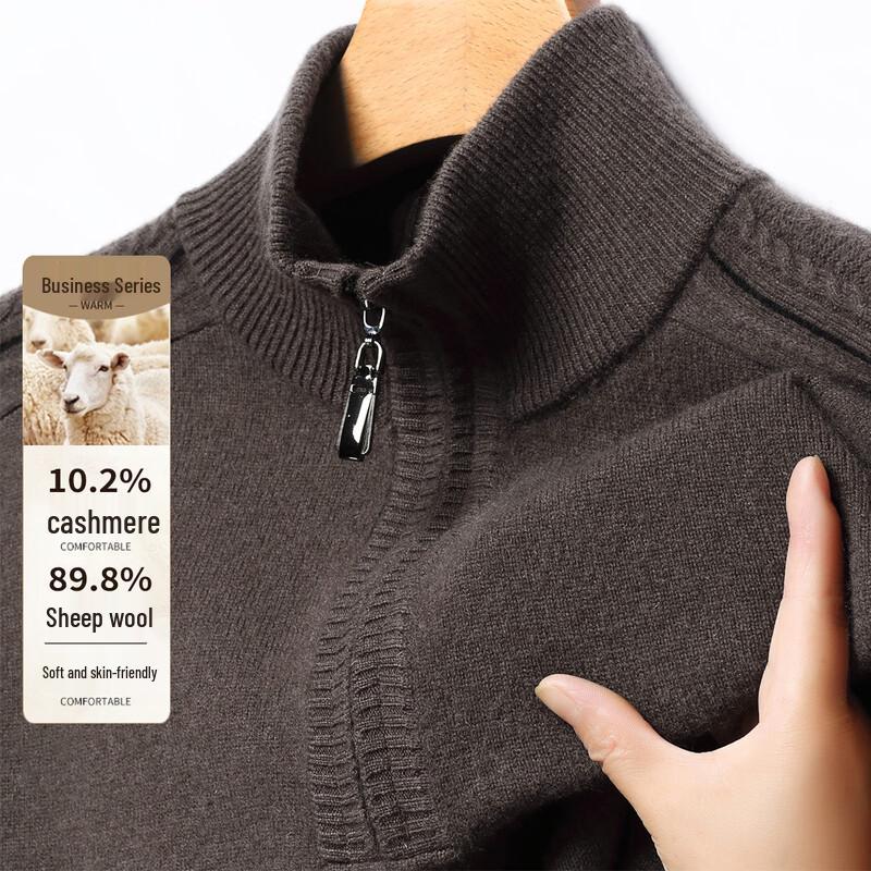 

Antonio Men s Half-Zip Wool & Cashmere Blend Sweater 2XL /54(185/100A)