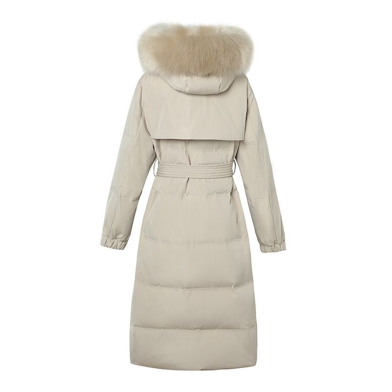 Winter Korean Women's Long Sections of Cotton Clothing Large Size Slim Knee-high Thickened Ladies Cotton Jacket