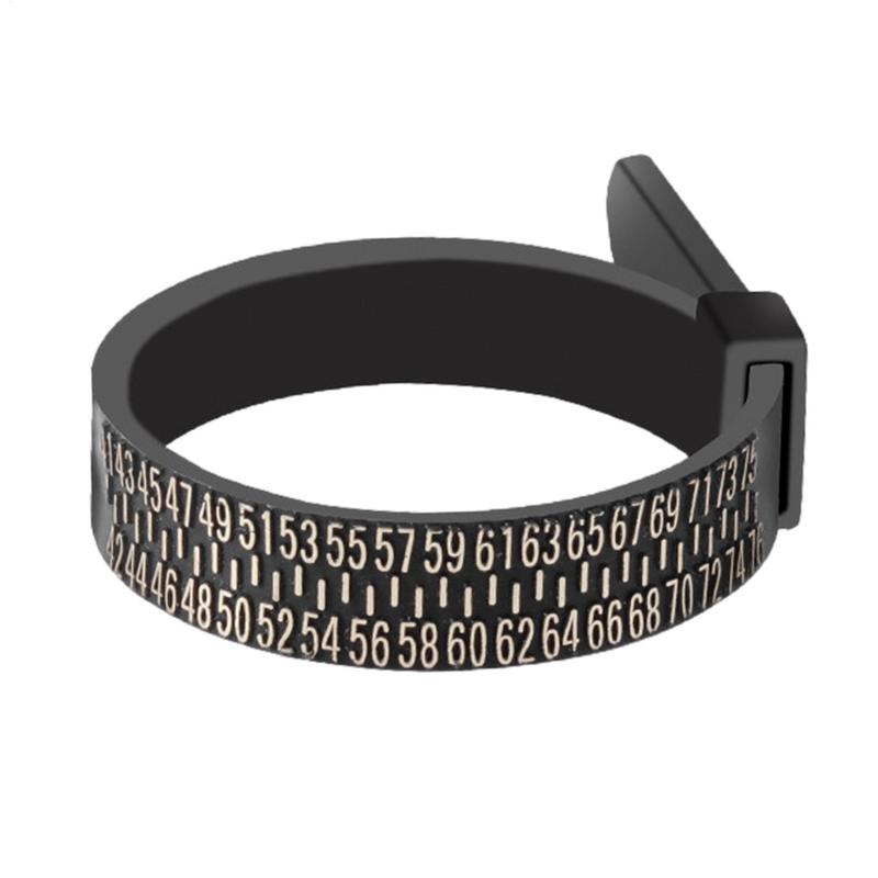 1PC White/Black US/EU/UK/JP Sizes Wedding Ring Band Ring Sizer Measure Genuine Tester Finger Gauge Jewelry Accessory Tools