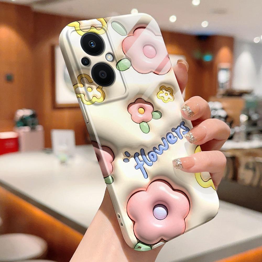 All-inclusive Film Phone Case Cartoon Fashion Design Hard Shell Full Cover Camera Protection Case for OPPO A60 A96 Reno12 Realme C53 C75