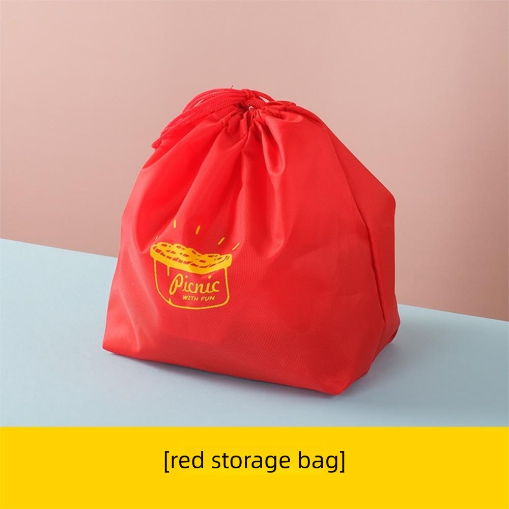 

Герметичный ланч-бокс, контейнер для фруктового салата в виде строительного блока, новый бенто-бокс Red bag