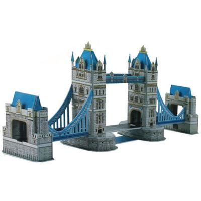 Magiczne puzzle 3D, tworzę znaną na całym świecie serię budynków Tower Bridge, papierowy blok papierowy, koreańska łamigłówka 3D