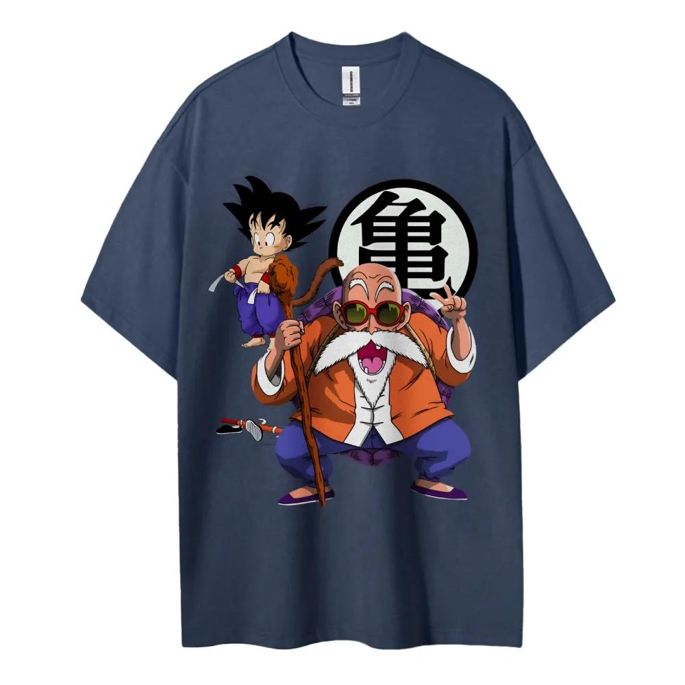 Dragon Ball Tshirt Mens Pure Cotton Casual Round Neck Tshirt Short Sleeve Clothing Summer Sports Casual Short Sleeve Top
