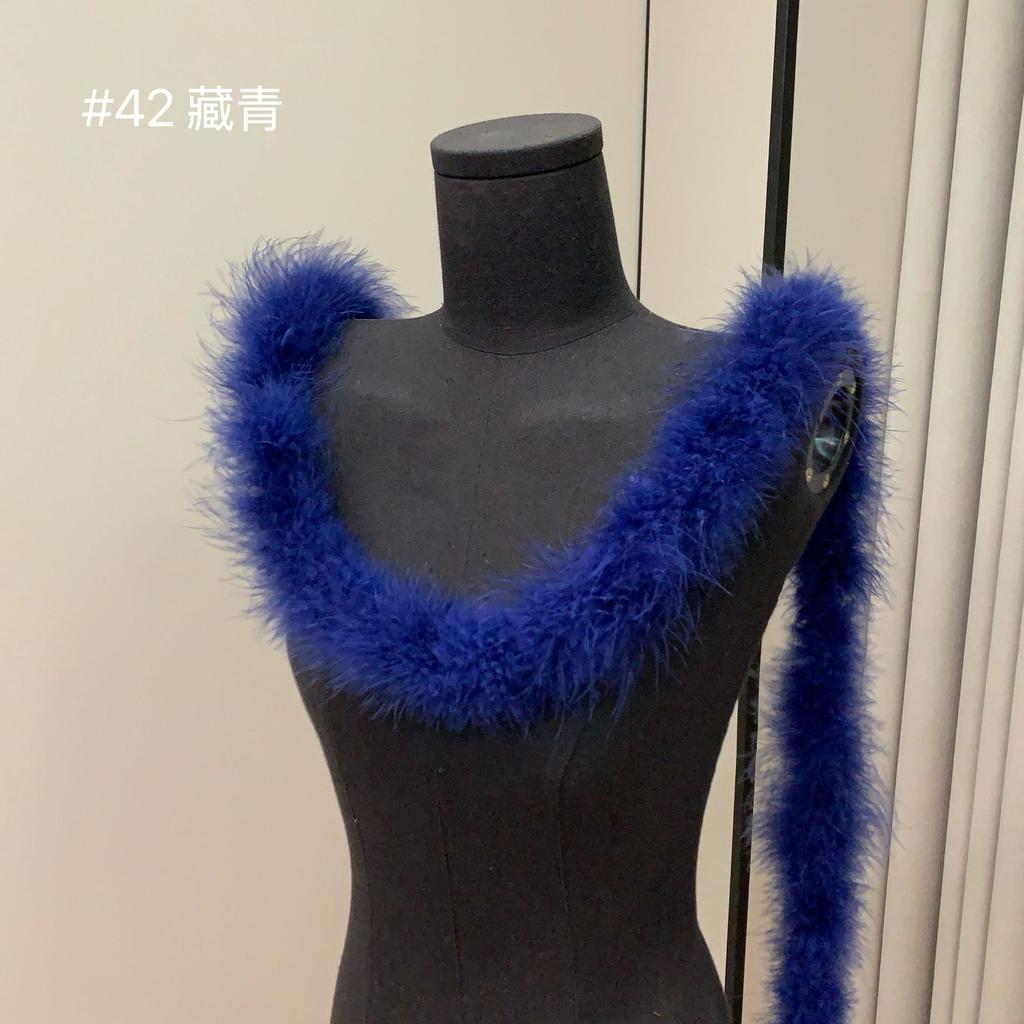 Bunte Federstreifen Truthahnfederstreifen Performance Tanzkostüm Dekomaterialien DIY Textilzubehör