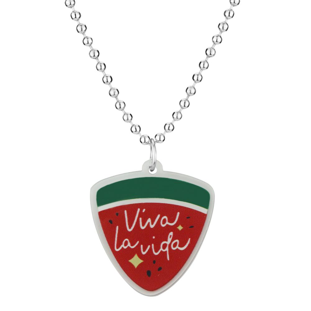 Südkoreanische Drama-TV-Serie Shining Twinkling Watermelon Schlüsselanhänger Unisex Viva la vida Acryl-Anhänger Schlüsselanhänger Zubehör white