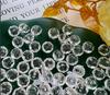 Faceted Acrylic Crystal Transparent Flat Beads for DIY Hairpins and Headwear
