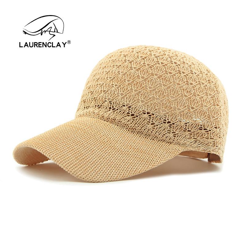 Hat women's summer breathable mesh cap knitted hard mesh sun protection visor casual baseball cap women's tide