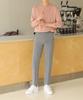 Jikeulib Straight Slacks With Silicone Side Hidden Banding To Prevent Shirt From Unslip