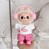 Vestiti per Bambola Labubu di Prima, Seconda, Terza Generazione 17cm con Cuffie, Occhiali, Set Sportivo da Tennis Rosa