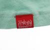 Manhattan Portage Back English Print Short Sleeve T-shirt M Mint Green Men's Used