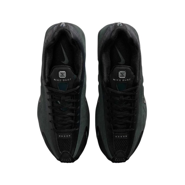 Nike Shox R4 Schwarz Metallic Silber Damen Sneaker Seetang HQ7739-002