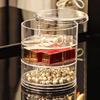 Multi-layer Transparent Rotating Jewelry Storage Box Jewelry Storage Box Hair Rope Hair Ring Hairpin Jewelry Display Stand