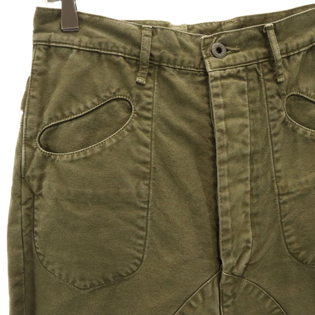 KAPITAL Made In Japan Saruel Work Pants 1 Olive Cinchback Men's Used