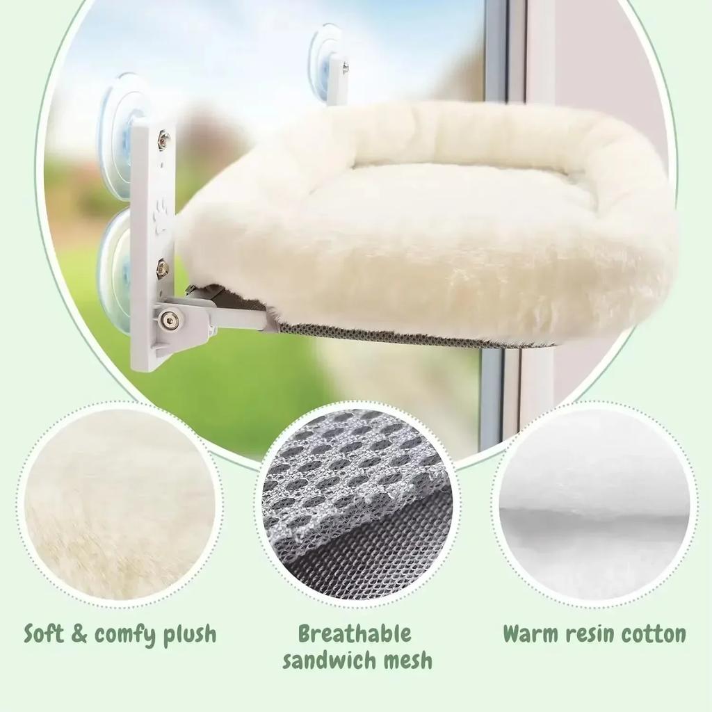 Cat Hammock Window Habitat Cat Sunbathing Glass Hanging Suction Cup Balcony Pet Nests Pet Products