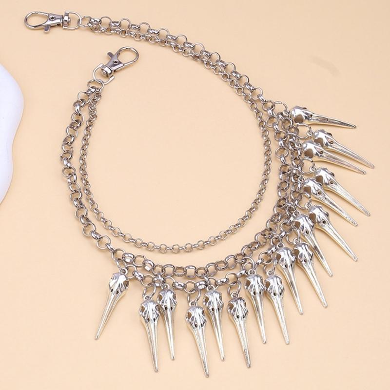 Hosenkette Punk Jeans Geldbörsenkette Schmuck Unisex Hosen Verzierungen Ästhetische Halloween Kette für den täglichen Gebrauch und Partys