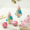 Kerstornament van Glas met Onregelmatige Vorm Macaron Schilderij