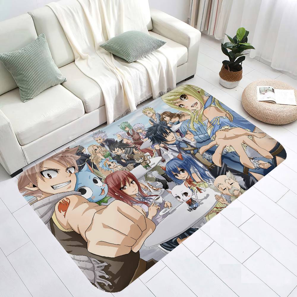 ANIME FAIRY TAIL CARTOON Room Mats Cheaper Anti-slip Modern Living Room Balcony Printed Modern Home Decor