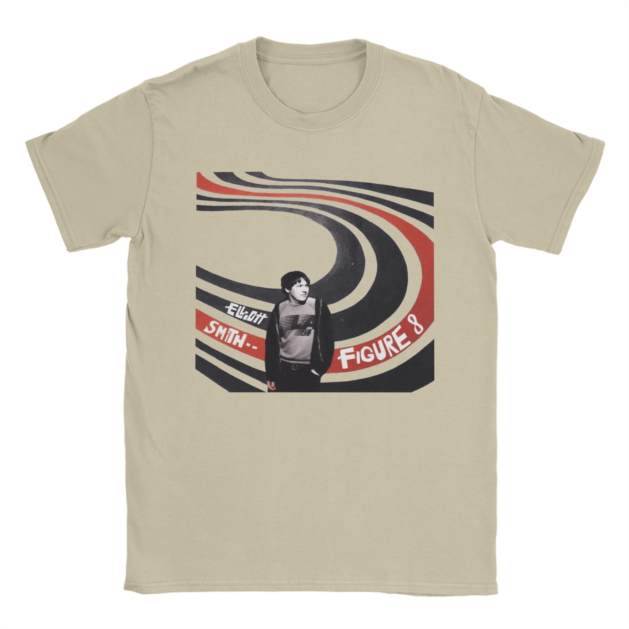 Elliott Smith Figure 8 T-Shirt Sommer Baumwoll-T-Shirts Für Männer Hipster Lässig T-Shirt Kurze Ärmel Klassische Kleidung M black