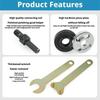 Universal Drill Adapter 10mm Conversion Electric Drill Angle Grinder Connecting Rod Kits With Flange Nut Parts & Spanner Tools